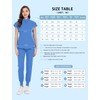niaahinn Scrubs Set for Women Nurse Uniform Jogger Suit Stretch