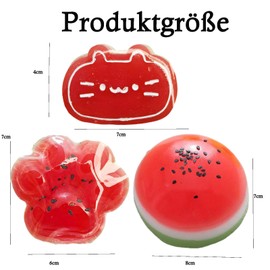 Pack of 3 Taba Squishy, Fufu Squishy, Squishy Paw, Squishy XXL, Cat Paws Squishy, Squeeze Toy for Adults and Children Stress Relieve, Ideal for Office, School, Party and Gift