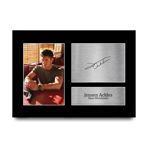 HWC Trading A4 Jensen Ackles Supernatural Gifts Printed Signed Autograph