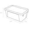 Storex Industries 624-12U05 Storex Small Cubby Bin W/Cover 12.2"X7.8"X5.1" Green