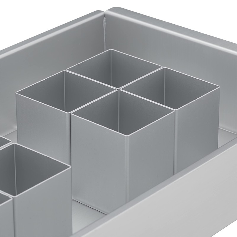 Relaxdays Backform Zahlen & Buchstaben, Aluminium, verstellbare Kuchenform, BxT: 31,5