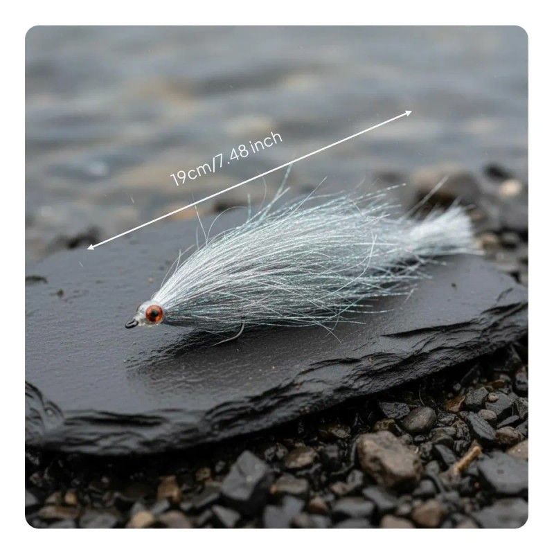 Mosca De Pesca Tipo Streamer Para Lucio, Atada A Mano,
