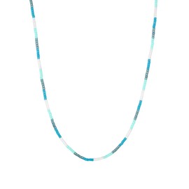 gorjana - Gigi Stripe Necklace - Laguna - 18k Gold Plating - Embrace Coastal Charm with Adjustable Length - Versatile Layering, Stylish Gift Packaging