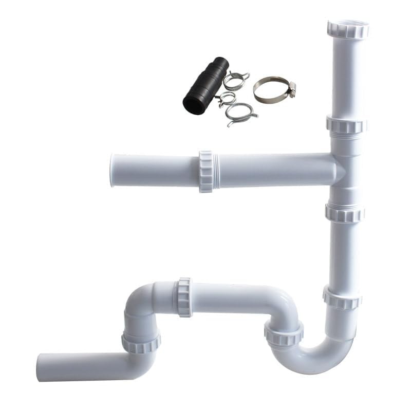 G1-1/2'' PP Material Double Sink Waste Drain Pipe Kit Assembly
