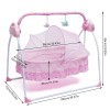 Bluetooth Music Electric Baby Crib Cradle Infant Auto-Swing Bed Rocker