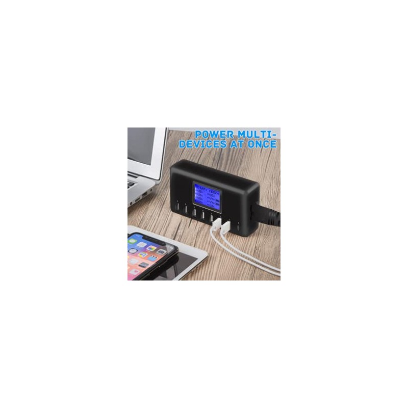 Cargador USB, estación de Carga USB de 60 W, 12