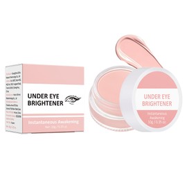 Under Eye Brightener - Eye Concealers Instant-Anti Aging Eraser - Natural Pink Eye Primer Brightener Concealer for Dark Circles - Removes Blemishes Highlighter and Foundation in One, Korean Makeup