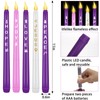 RGQSUN - 5 velas de Adviento de Navidad, velas cónicas