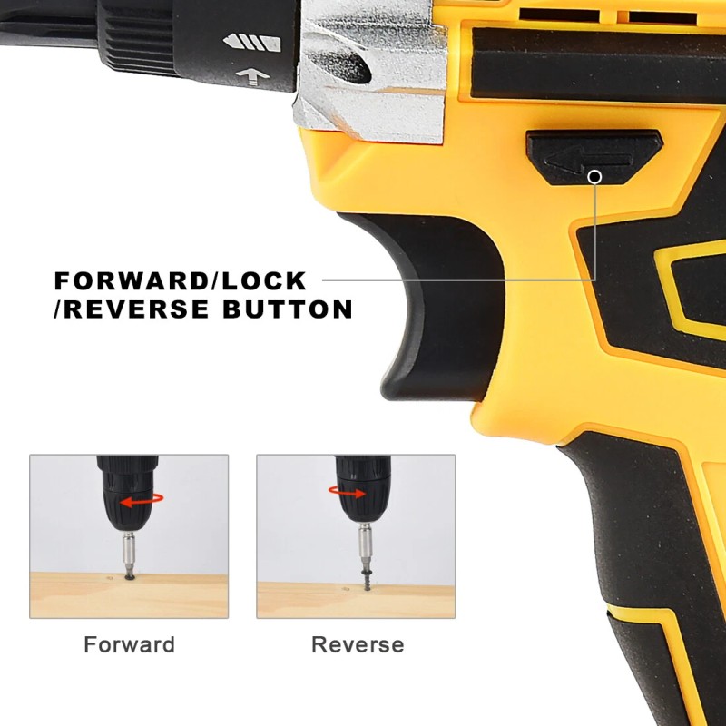 MiTool Kit 20V Electric Drill Cordless Fast Screwdriver Set Power