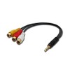 LINDY AV Adapter Cable - Stereo & Composite Video
