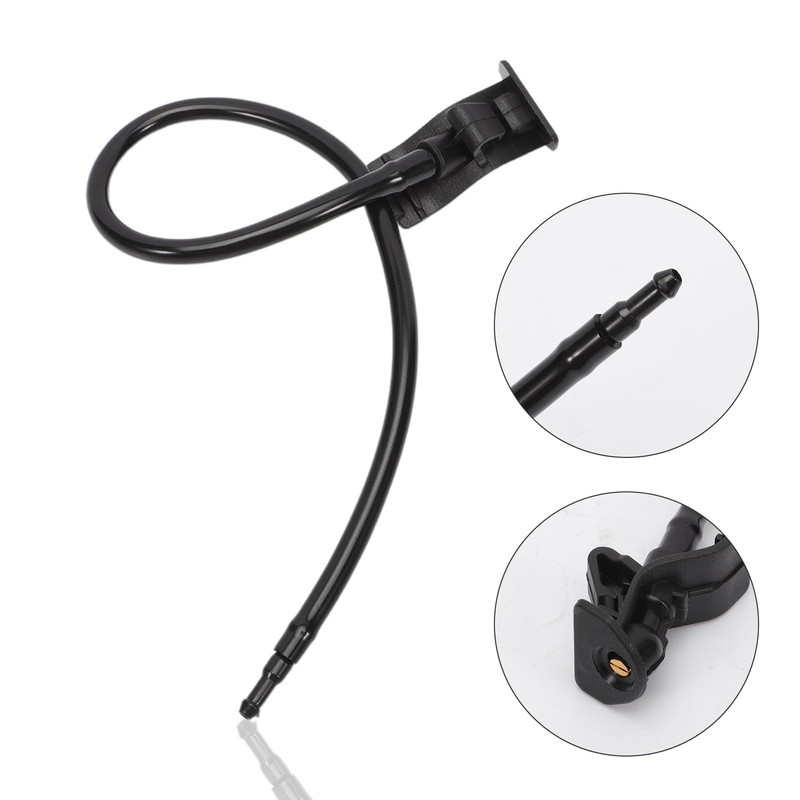 Anlseiod 2Pcs Front Windshield Wiper Washer Jet Nozzles Hose Kit