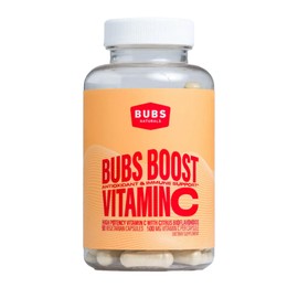 BUBS Boost Vitamin C with Bioflavonoids Vitamin Boost for Post-Workout Revitalization Iron Absorption Collagen Production, 90 Count