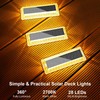 Lacasa Solar Deck Lights, Solar Lights Outdoor Waterproof IP68, 4