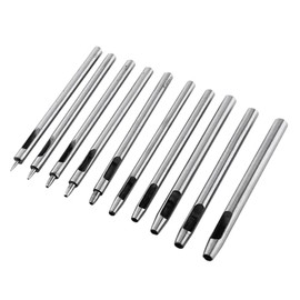 Puncher de Hoyos para el Cinturón para Cuero, Herramienta de Cuero Perforador de Perforador de Pulgador de 10pcs 0.5-5 Mm Correa Hueca de Correa