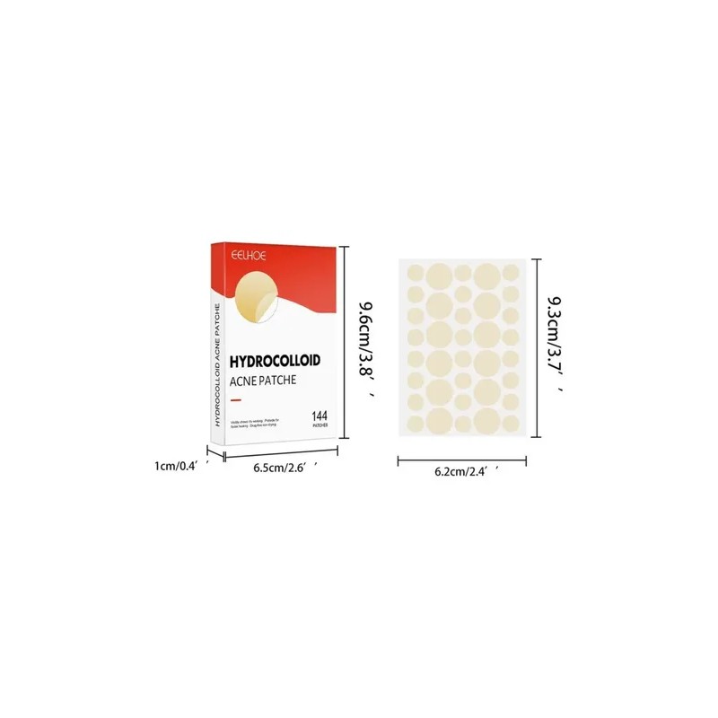 Parches Hidrocoloide Antiacné 144pzs Dia Y Noche 2 Medidas