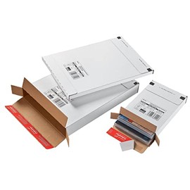 Colompac CP06555 Extremely Strong Corrugated Cardboard Document Envelope – White