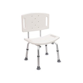 Adjustable Shower Chair Transfer Bench - 220 lbs Capacity Bath Seat with Slip-Resistant Feet, White - Bath Stool for Elderly, Seniors & Disabled, Tool-Free Assembly