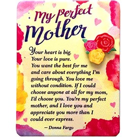 Blue Mountain Arts Mom Magnet with Easel Back—Mother's Day, Holiday, Birthday, or "I Love You" Gift from a Son or Daughter by Donna Fargo, 4.9 x 3.6 Inches (My Perfect Mother)