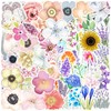 DKDDSSS 100PCS Flower Stickers, Waterproof Stickers for Laptop, Water Bottle