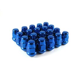 20 Black Bulge Acorn Lug Nuts 7/16" Thread Size 3/4" Hex