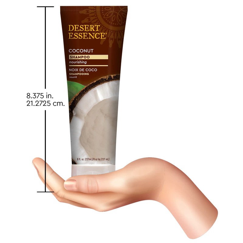 Desert Essence Coconut Shampoo, 8 fl oz - Gluten Free,