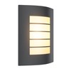 ledscom.de Wandleuchte ZYNO, für außen, IP44, anthrazit, inkl. E27 LED,