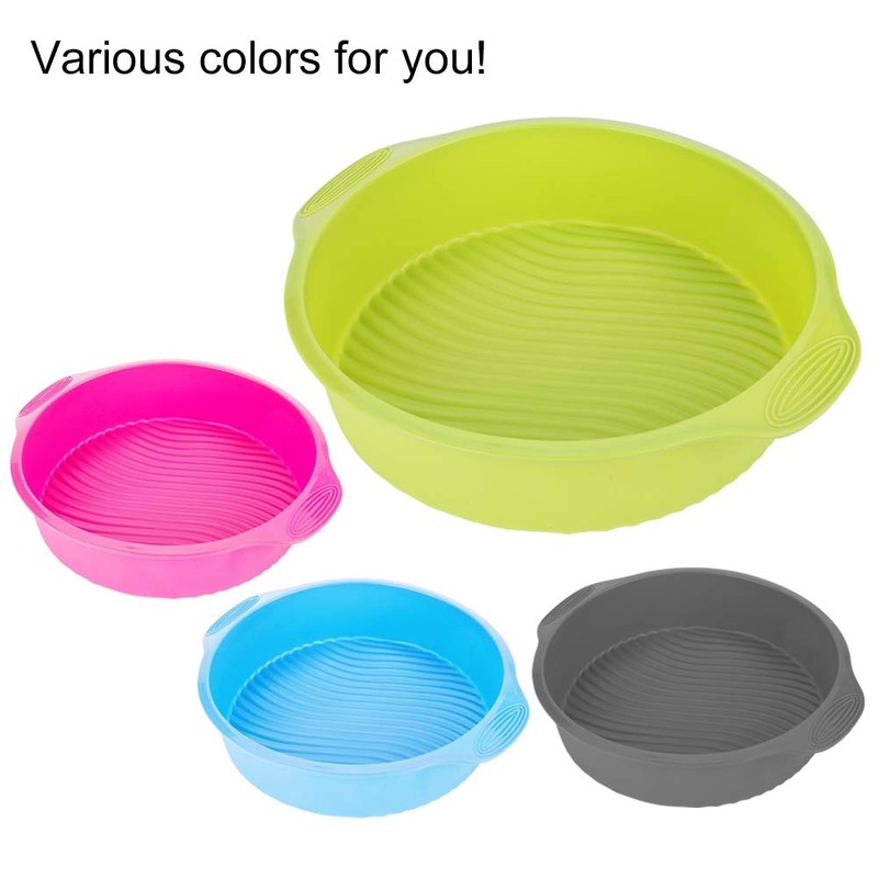 Forma Redonda de Silicón de Molde de Torta 9 Pulgadas