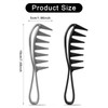 Wide Tooth Comb, 2 Pcs Large Tooth Combs Shark Teeth