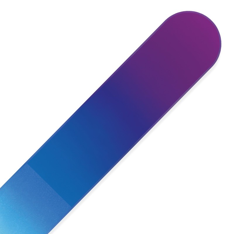 Mont Bleu Coloured Glass Nail File in Black Velvet Bag