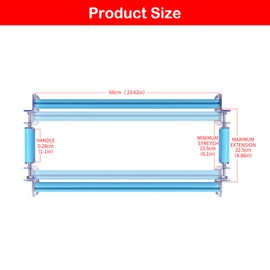 Couple Embroidery Art Embroidery Clip Frame 60cm Cross Stitch 4 Slot Presser Heavy Duty Embroidery Bandage Embroidery Frame Needlepoint Frame Embroidery Scroll Frame Embroidery Frames (Blue)