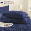 JELLYMONI Duvet Cover Full Size Navy Blue - 3PCS Boho