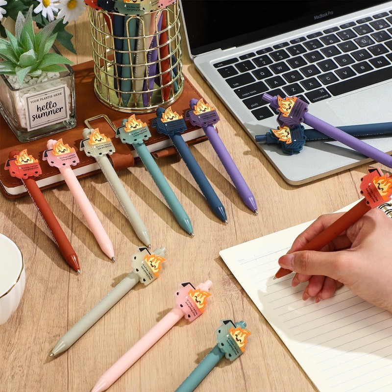 Sayglossy 12 Pcs Dumpster Fire Gifts Funny Luminous Dumpster Fire