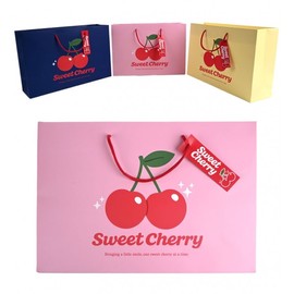 DidiShop Sweet Cherry Shopping Bags (10 Pcs) Medium Pink (058853) 3ea