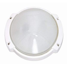 Nuvo Lighting 60/516 Contemporary Modern One Light Outdoor Wall Mount from Die Cast Bulk Heads Semi Gloss White Collection in White Finish