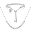 HXNIBATSAR Stainless Steel Gold & Silver Jewelry Set ， Snake
