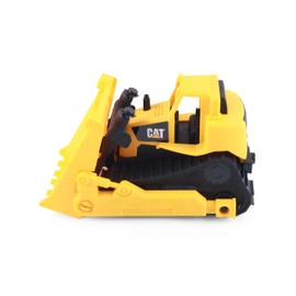 CAT Bulldozer Construction Toy | 15" | Ages 3+ | Sturdy Plastic | No Batteries Required | CAT Construction Tough Rigs Series, Yellow