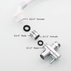 Tecmolog Brass Garden Hose Adapter G1/2 Female to 3/4 Male