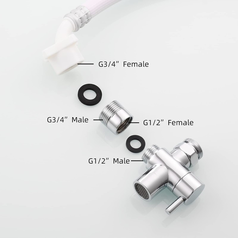 Tecmolog Brass Garden Hose Adapter G1/2 Female to 3/4 Male