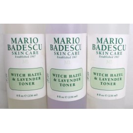 MARIO BADESCU SKIN CARE WITCH HAZEL & LAVENDER TONER 8 OZ - LOT OF 3