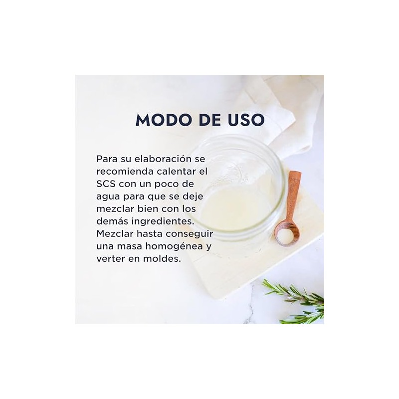 HEBBE - SCS 500 g | Elaboración de shampú solido