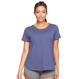 COLOSSEUM Active Women's Myla Short Sleeve Scoop Neck Tee (Evening Blue, X-Large)
