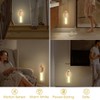 LANDGOO Wooden Nursery Night Light, LED Portable Bedside Motion Sensor