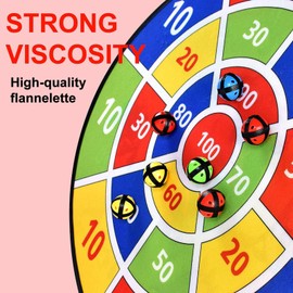 CEMIRK Kids Dart Board Set - 66cm Double-Sided Dinosaur Dart Board for Kids with Sticky Balls - Fun Indoor & Outdoor Games for Boys & Girls, for 3+ Year Olds