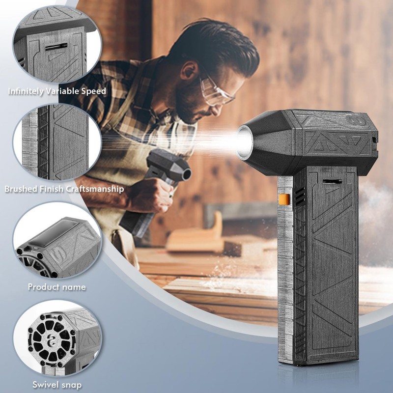 Jet Dry Dust Blower 200000RPM Type C Fast Charging Electric
