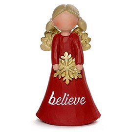 Feather & Grace Angel Figurine Believe Christmas Guardian Angel Xmas Gift 13118