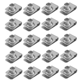 Smgda U Nut M8 1.25 Clip On Nut U Shape 304 Stainless Steel, 20 Pieces