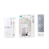 Excell Home Fashions Shower Bundle with Acacia Fabric Shower Curtain,