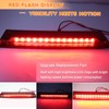 ZDEERAOTO Smoked Full LED 3rd Third Brake Light Replacement for