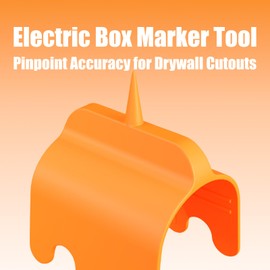 6-Pack Drywall Outlet Marker Tool - Electrical Box Locator for Sheetrock Installation - Protects Wires During Wall Finishing
