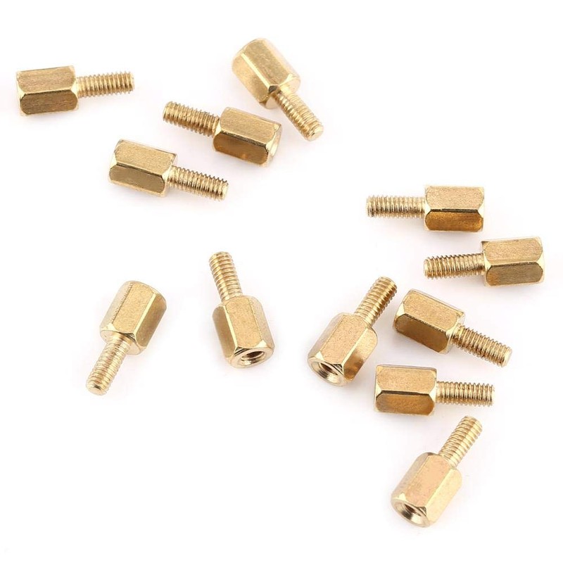 360pcs M2.5 Brass Male-Female Standoff + Stainless Steel Hex Nuts